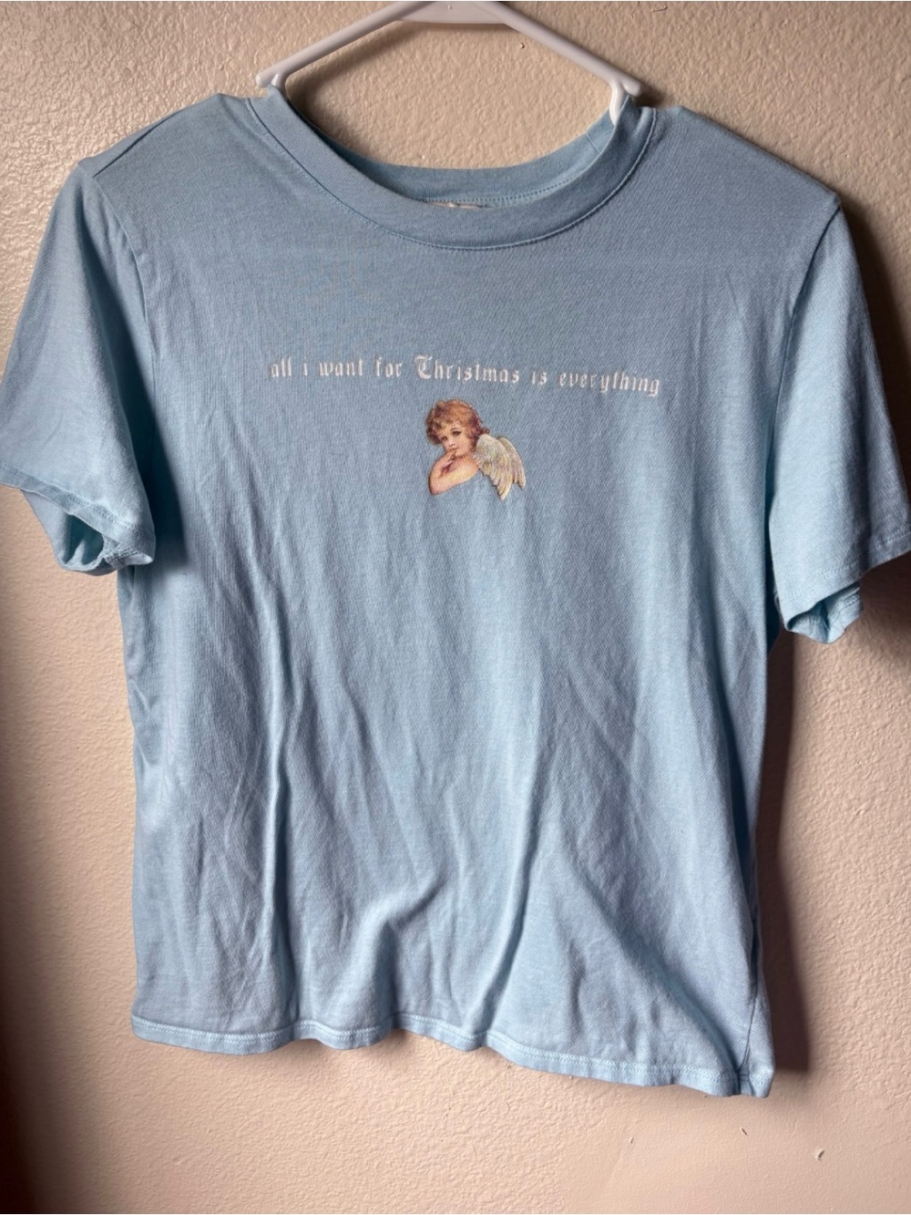 Forever 21 Christmas Angel Graphic Tee